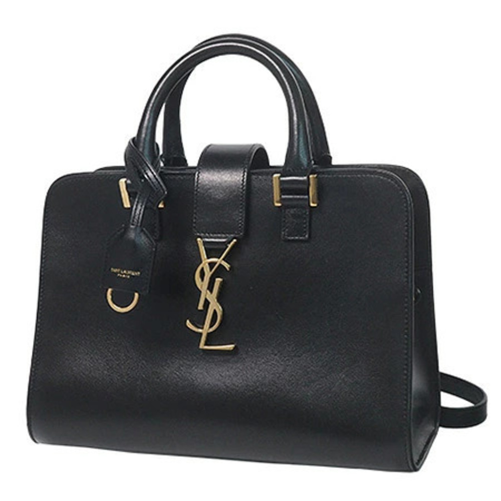Saint Laurent Baby Cabas Top Handle Bag Black